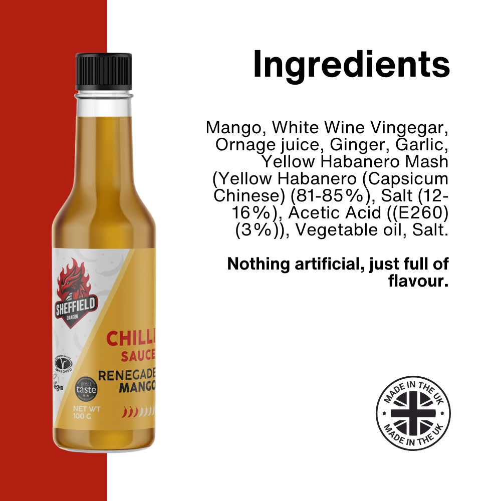 renegade mango habanero hot sauce nutrition