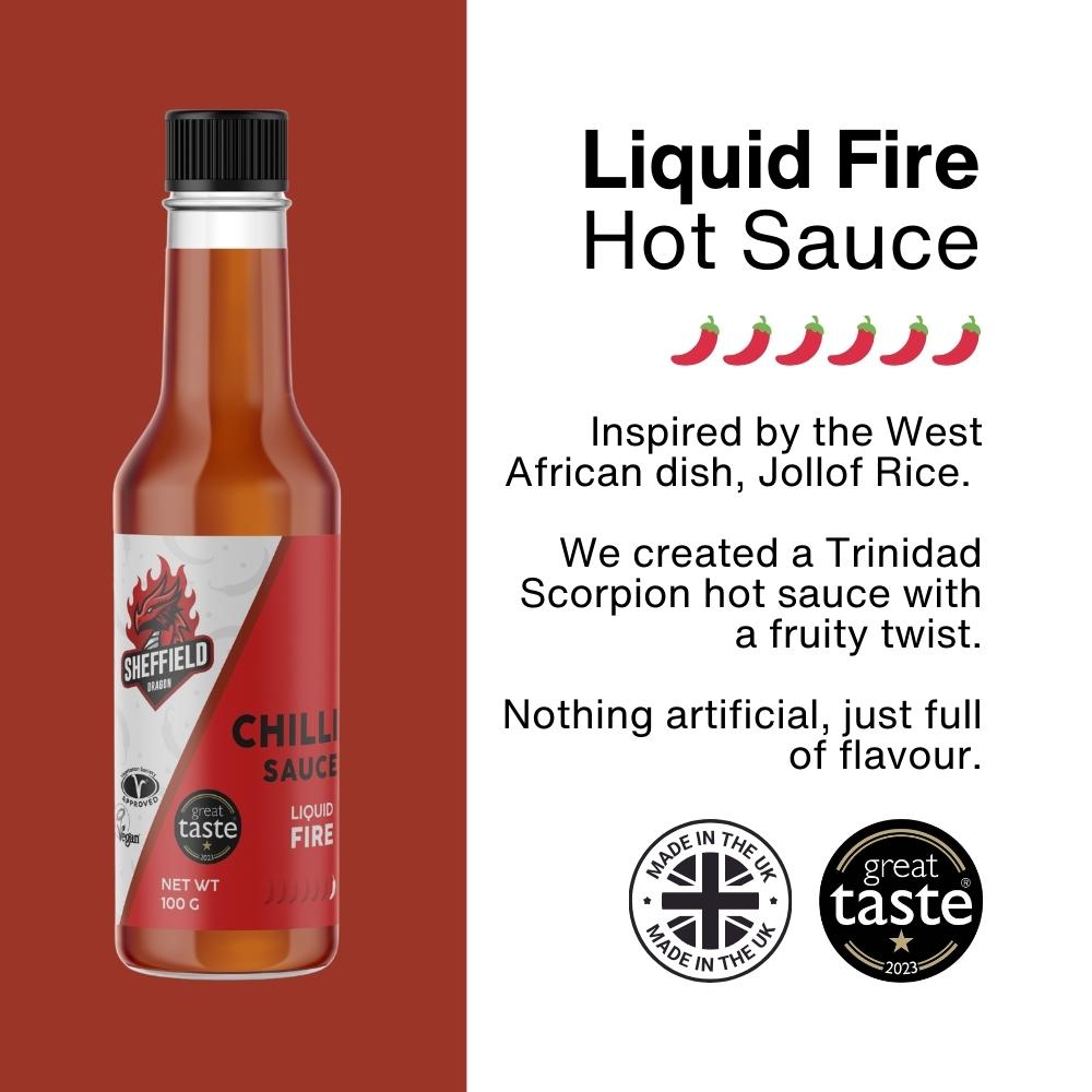 Liquid Fire Hot Sauce 🌶️🌶️🌶️🌶️🌶️🌶️