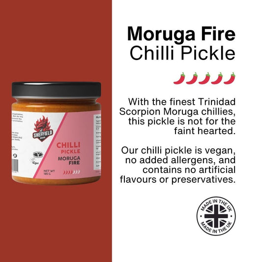 Moruga Fire Hot Chilli Pickle 🌶️🌶️🌶️🌶️🌶️